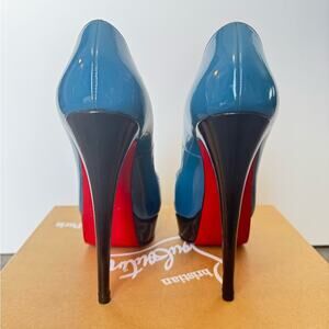 Christian Louboutin Lady Peep 150 Rare Ocean Color w/ Customization | 40.5